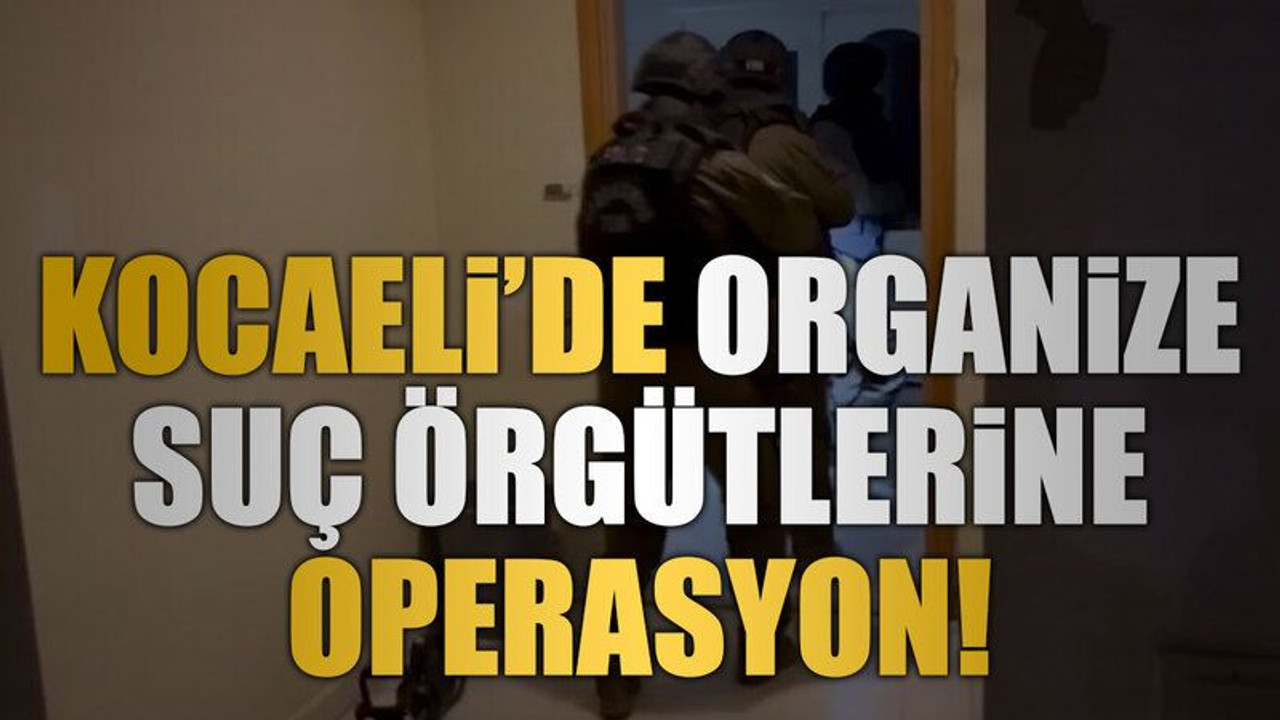 Kocaeli’de organize suç örgütlerine operasyon!