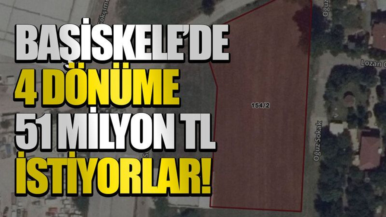 Başiskele’de 4 dönüme 51 milyon TL istiyorlar!
