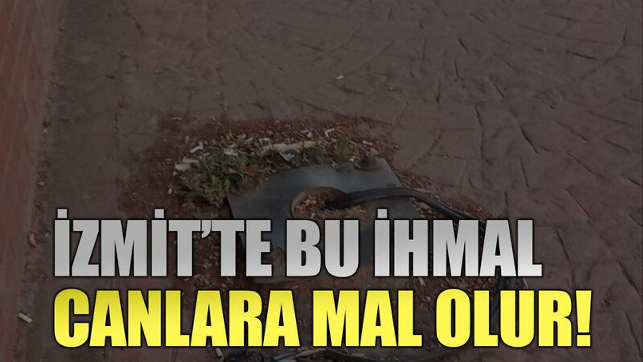 İzmit’te bu ihmal canlara mal olur!