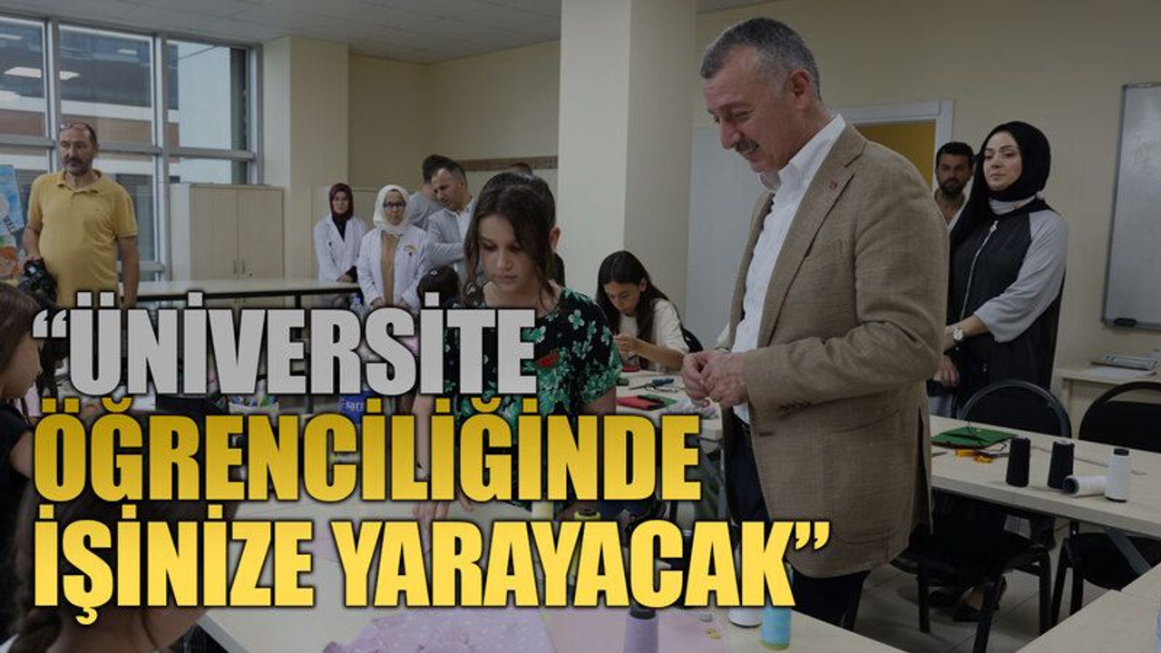 Büyükakın, KO-MEK Ev Becerileri Atölyesi'ni ziyaret etti