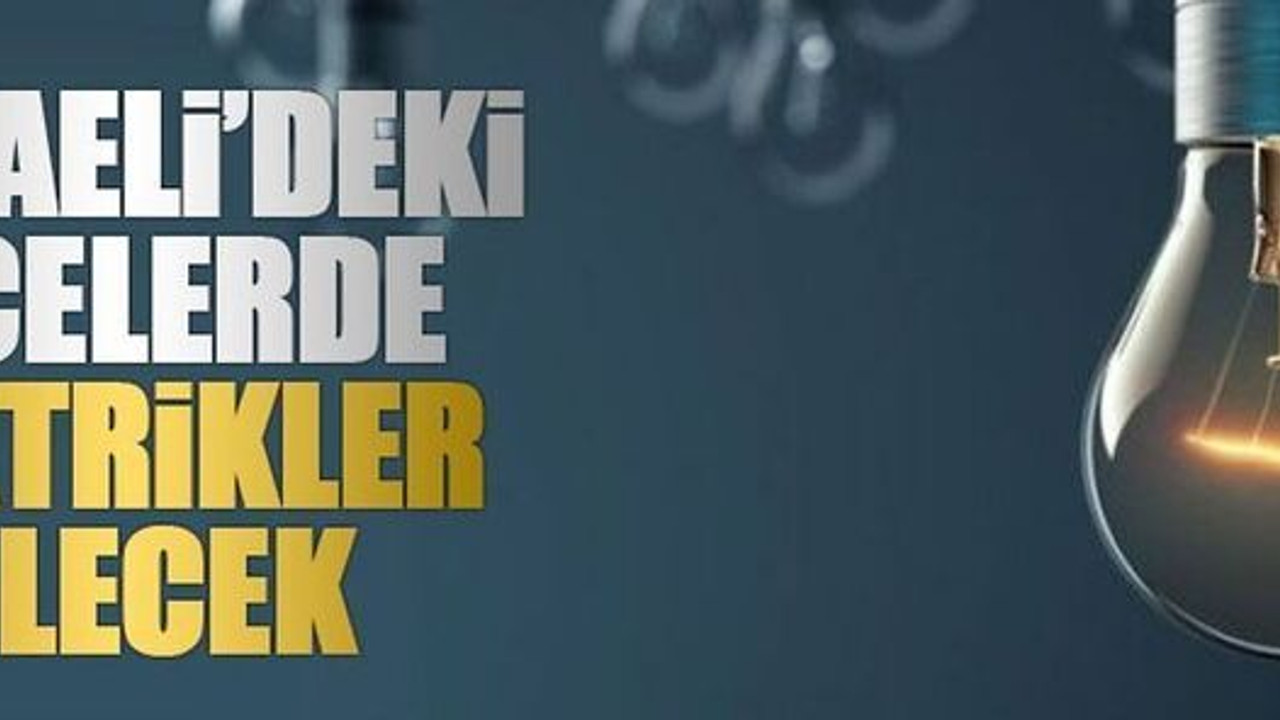 Kocaeli’deki o ilçelerde elektrikler kesilecek (27 Temmuz 2024 Cumartesi)
