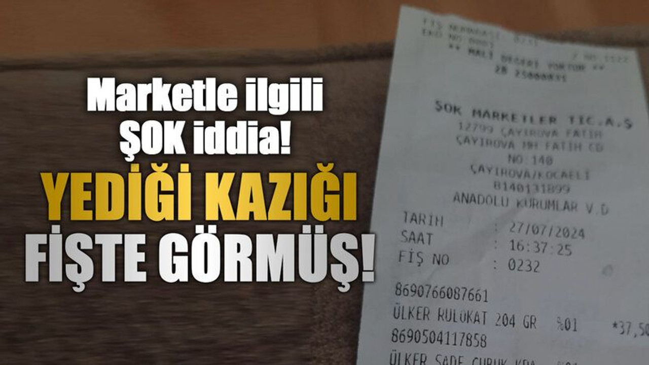 Marketle ilgili ŞOK iddia! Yediği kazığı fişte görmüş!