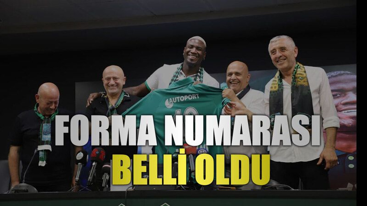 Forma numarası belli oldu