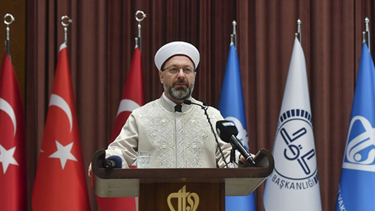 Diyanet İşleri Başkanı Erbaş’ın konuşmasını gösteren videonun sesi yalan çıktı