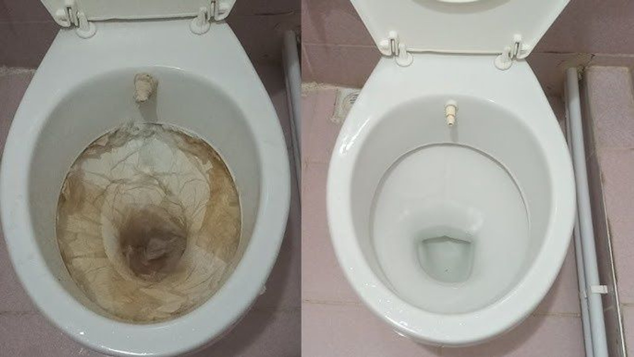 Klozeti lekelerden arındıran yöntem: Çamaşır suyundan bile etkiliymiş