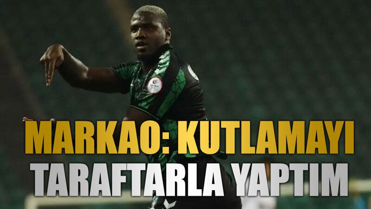 Markao: Kutlamayı taraftarla yaptım