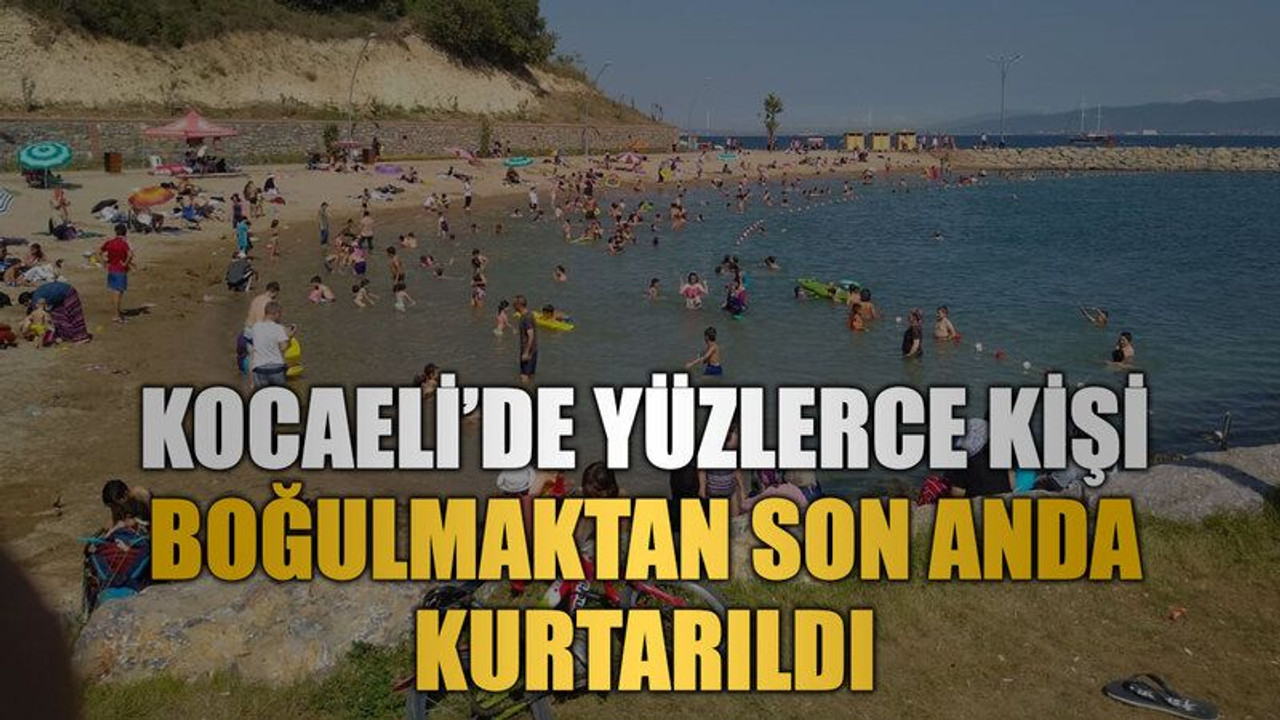 Kocaeli’de yüzlerce kişi boğulmaktan son anda kurtarıldı