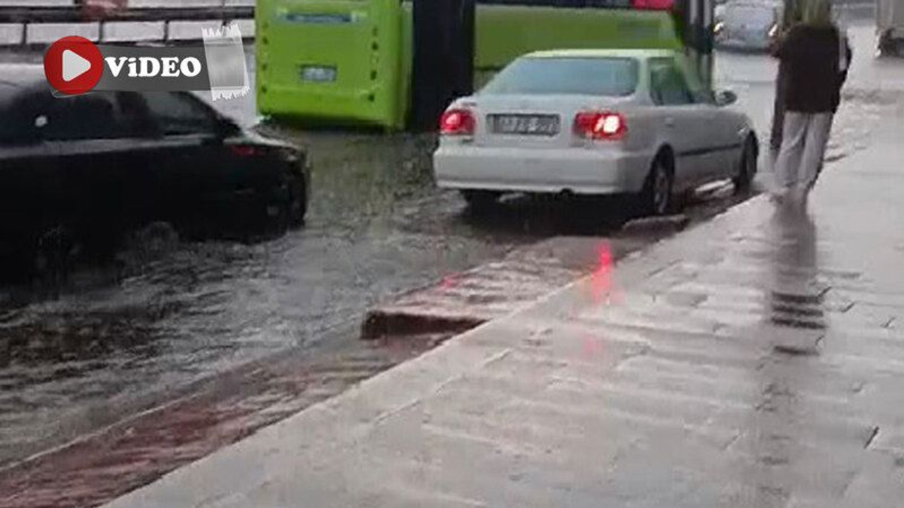 Körfez’in en işlek caddesi sular altında!