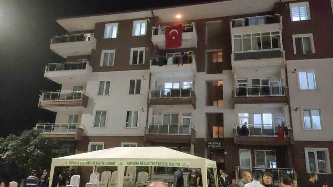 Isparta'ya şehit ateşi düştü