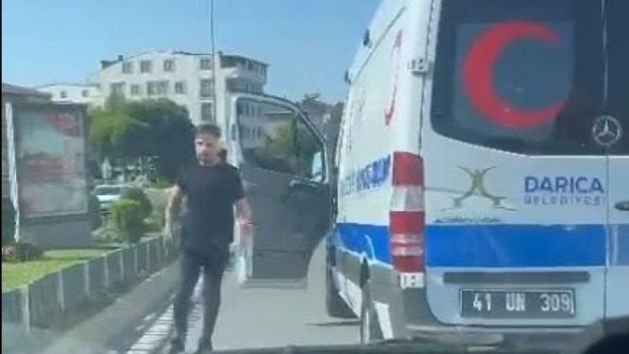 Darıca Belediyesi’ne ait ambulans sürücüsü darp etti