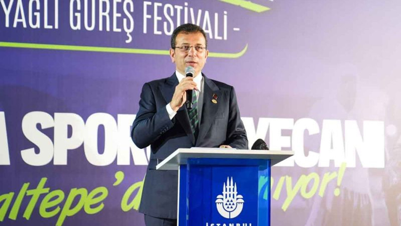İmamoğlu, Ulugazi Yağlı Güreşleri Ödül Töreni'ne katıldı