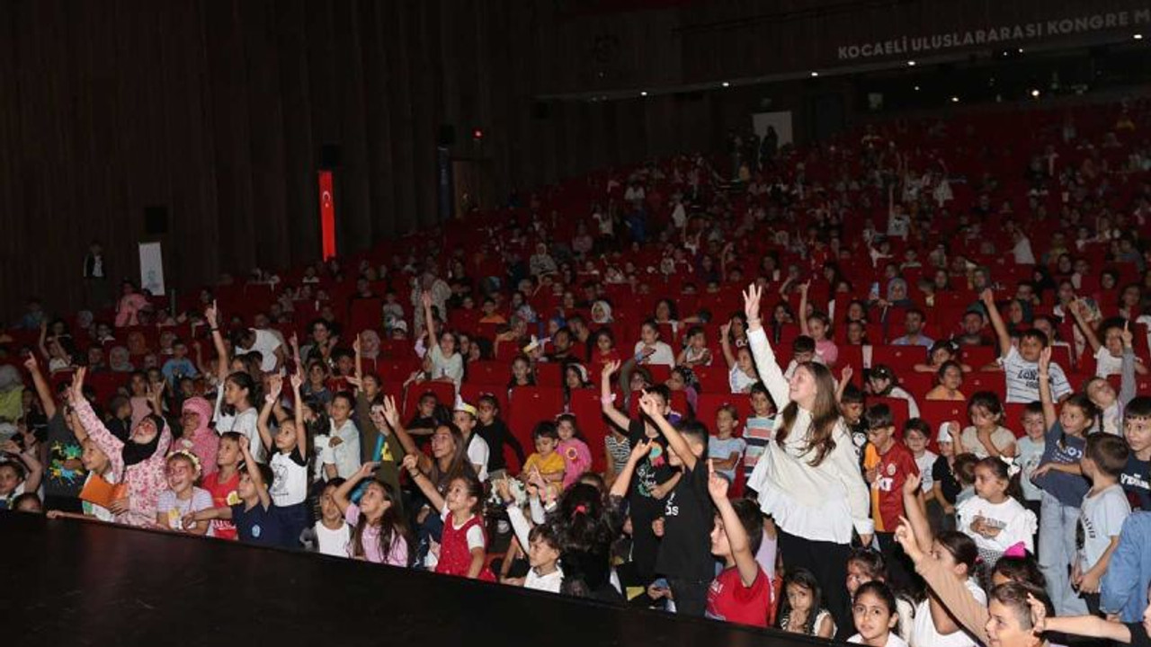 Kocaeli’de çocuklar saatlerce doyasıya eğlendi