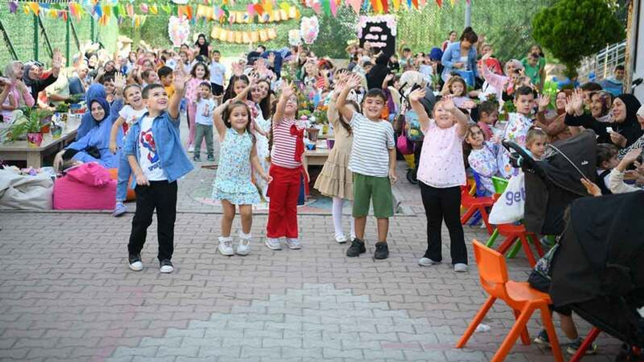 Çocuklar, aileleriyle çok eğlendi