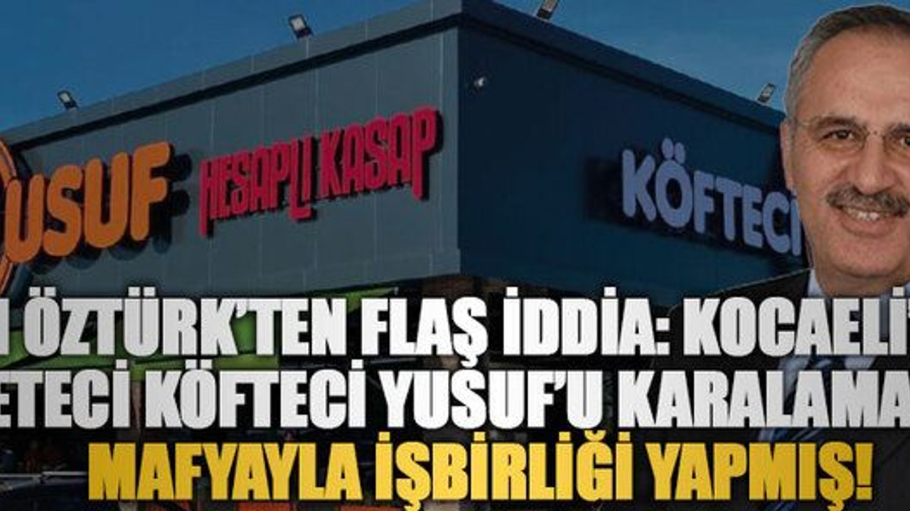 Saygı Öztürk’ten flaş iddia: Kocaeli’de bir gazeteci Köfteci Yusuf’u karalamak için mafyayla işbirliği yapmış!