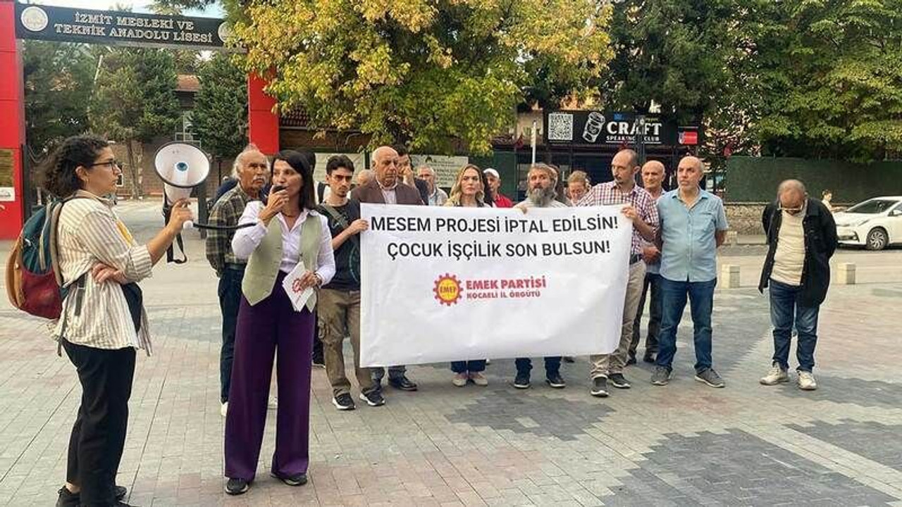 İzmit Meslek Lisesi önünde MESEM eylemi!