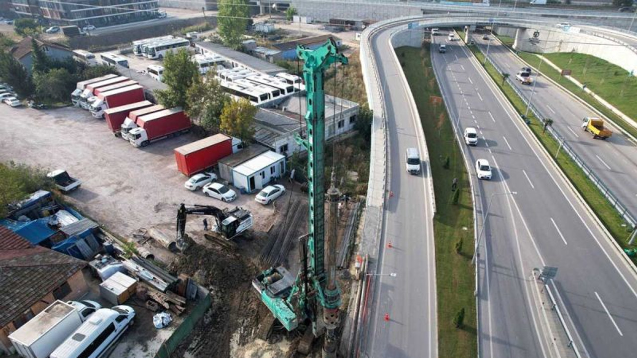 Solaklar Kavşağı’na üstgeçit çalışması