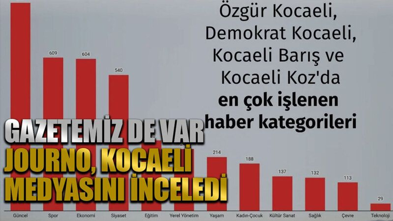 Gazetemiz de var Journo, Kocaeli medyasını inceledi