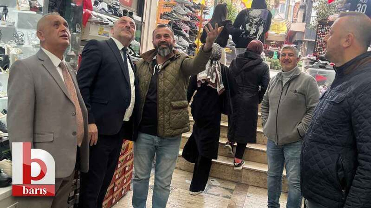 Çatısı onarılmayan İzmit esnafı MHP’li Kazan’dan destek istedi