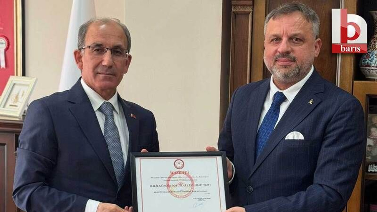 Rakipsiz başkan mazbatasını aldı!