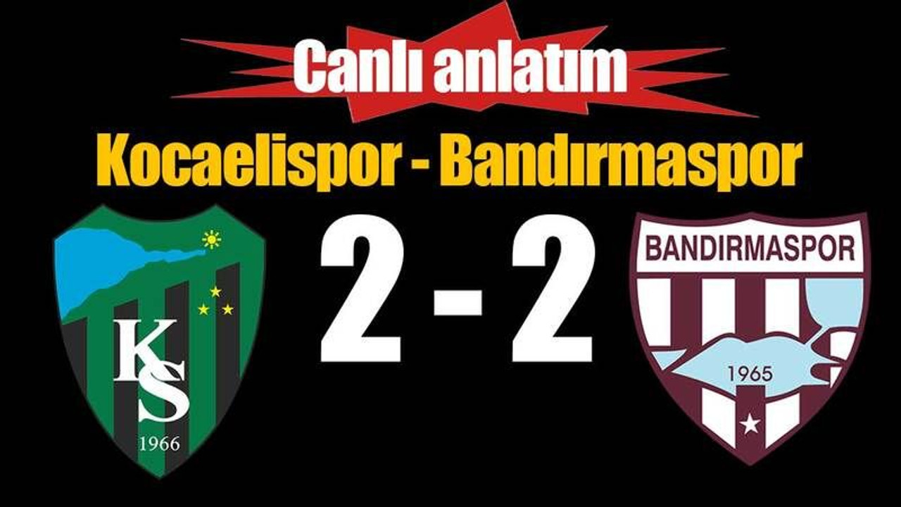 Kocaelispor – Bandırmaspor maçı