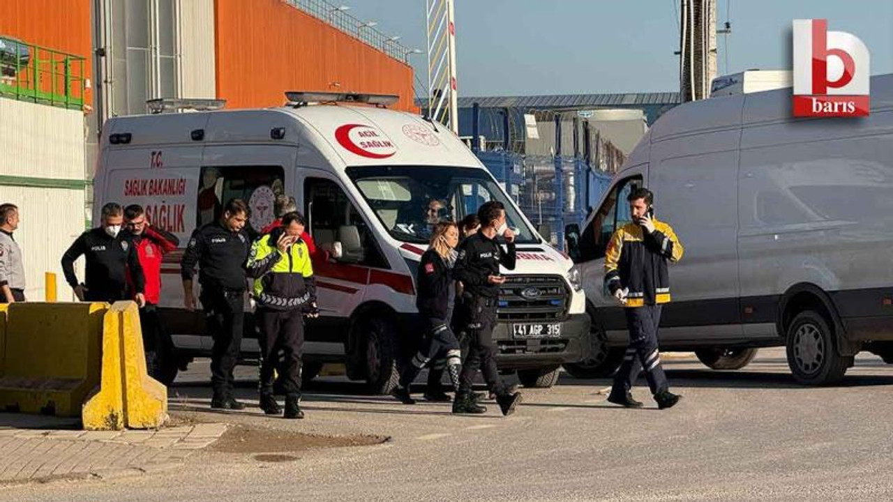 Kocaeli'de fabrika'da kimyasal'dan iki işçi hastaneye kaldırıldı