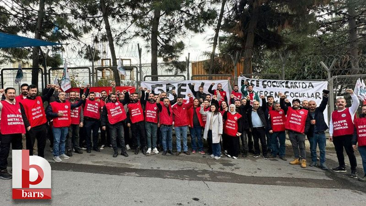 Metal işçisi kararlı: Kocaeli’de grevden renkli görüntüler