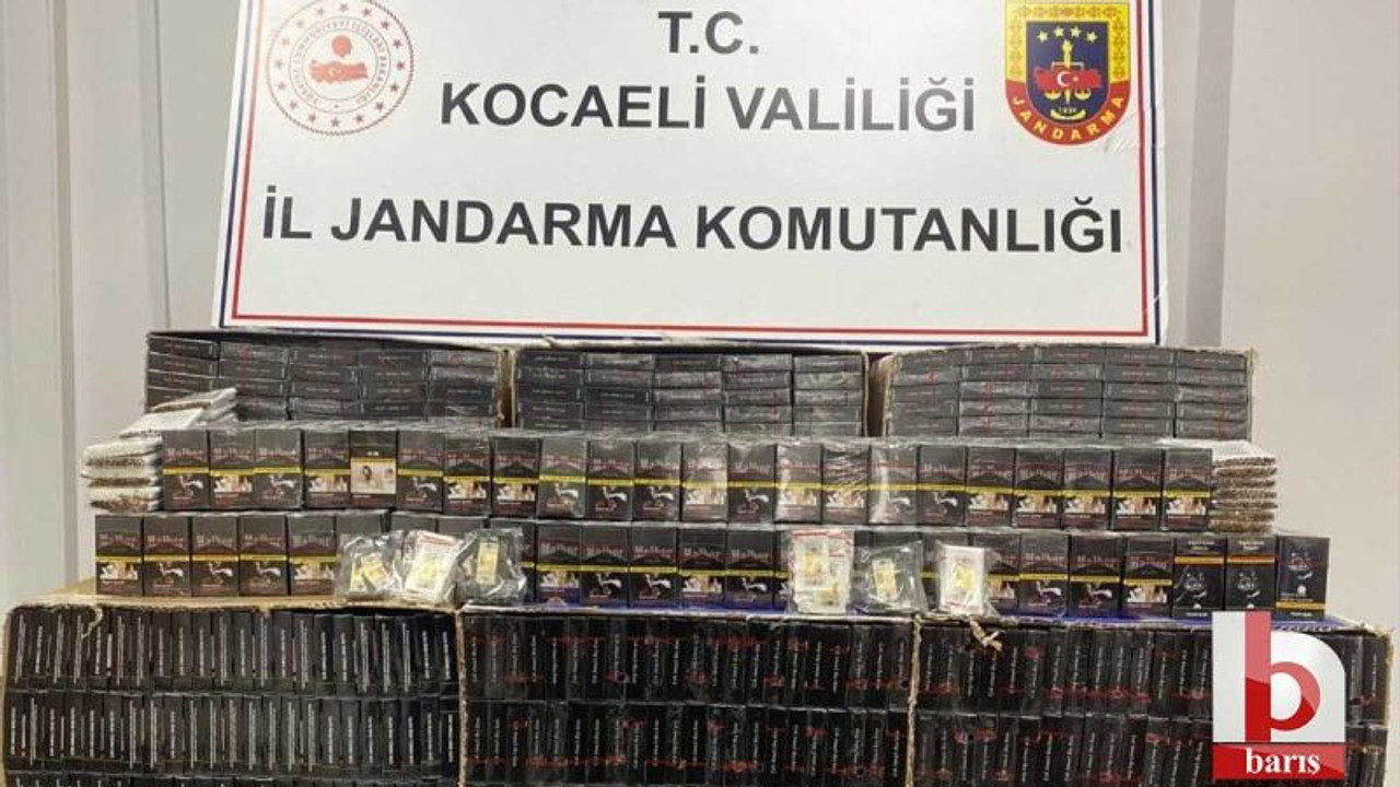 Durdurulan araçta kaçak sigaralar ele geçirildi