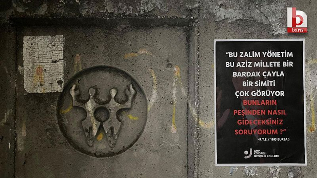 CHP’li gençler sokakları Cumhurbaşkanı Erdoğan’ın sözleriyle süsledi!