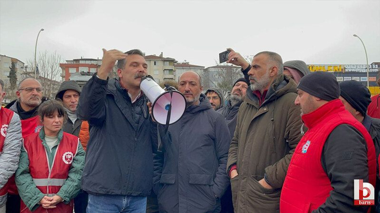 Erkan Baş, grevdeki işçiler için Kocaeli’ye geldi