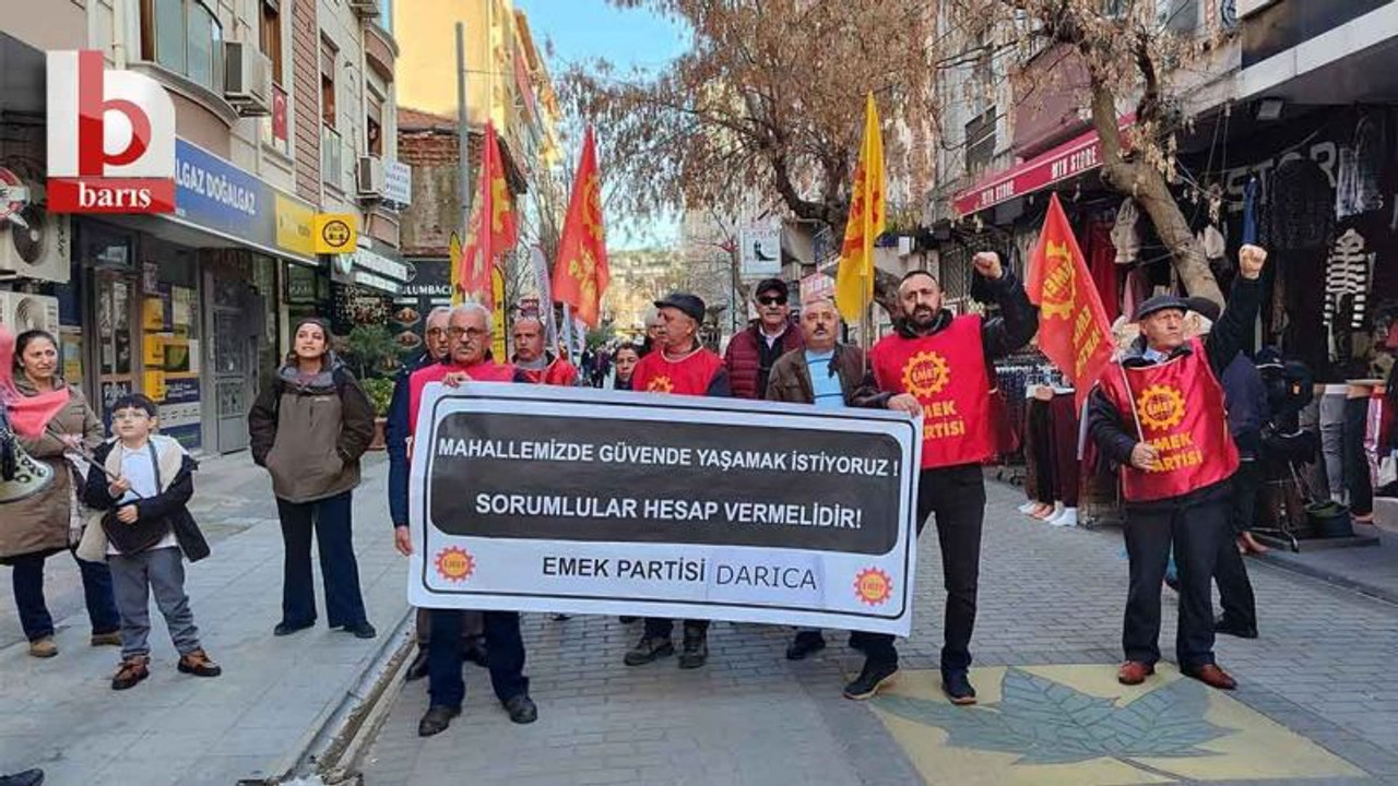 EMEP Partililer Palgaz önünde basın açıklaması yaptı