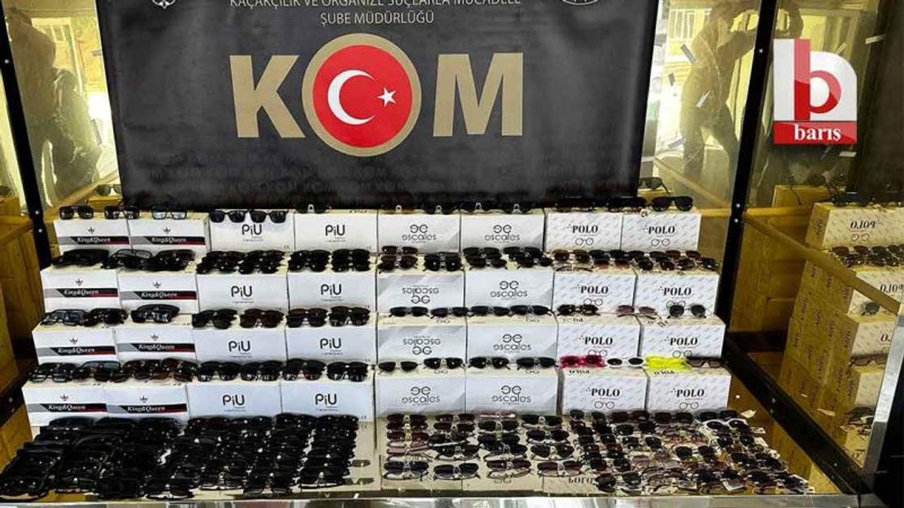 Kocaeli'de 169 bin gümrük kaçağı güneş gözlüğü yakalandı!