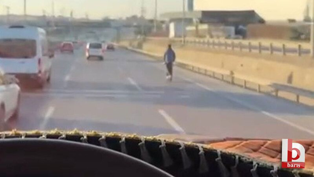Kocaeli'de D100'de tehlikeli yolculuk