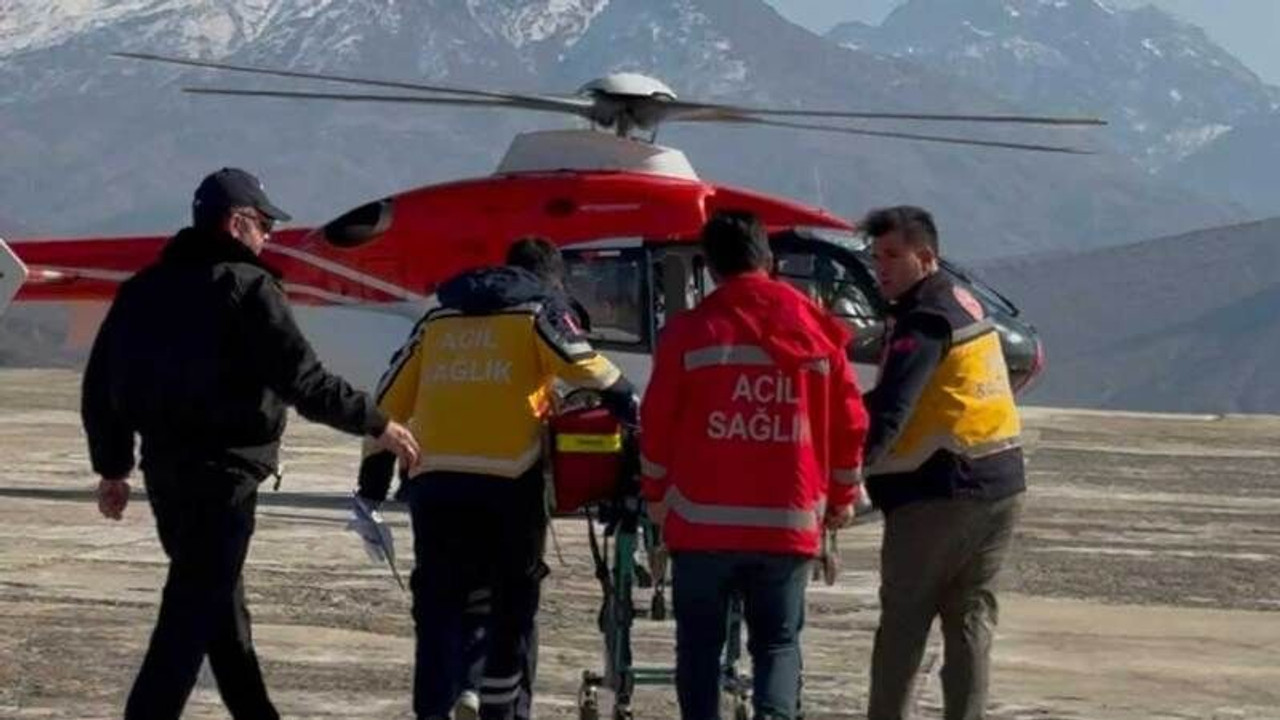 Bakanlığın helikopteri Melisa bebek için havalandı
