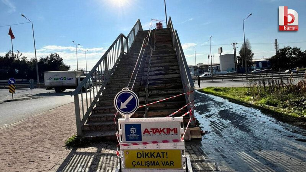 Gebze’deki üst geçit yenilendi