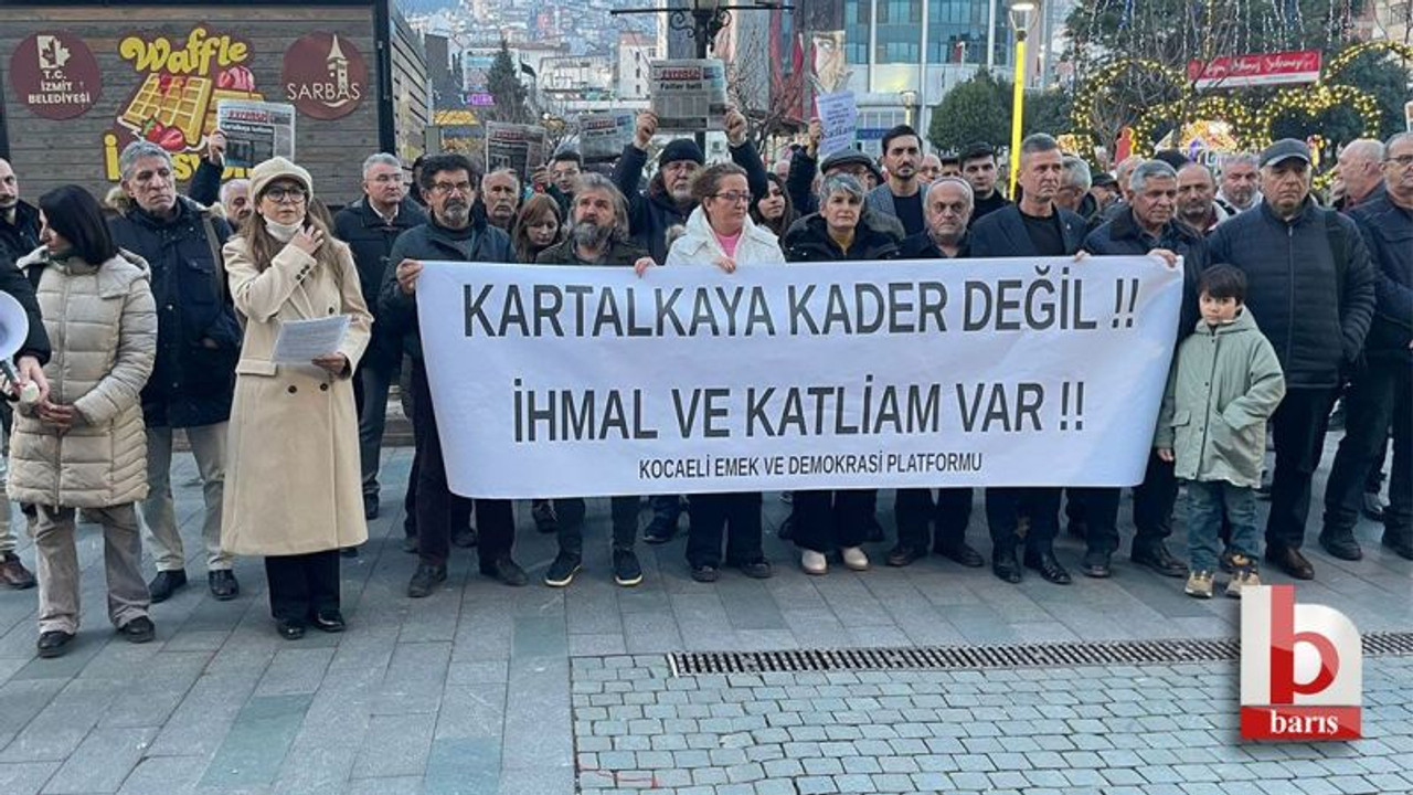 Kartalkaya faciası için İzmit’te açıklama