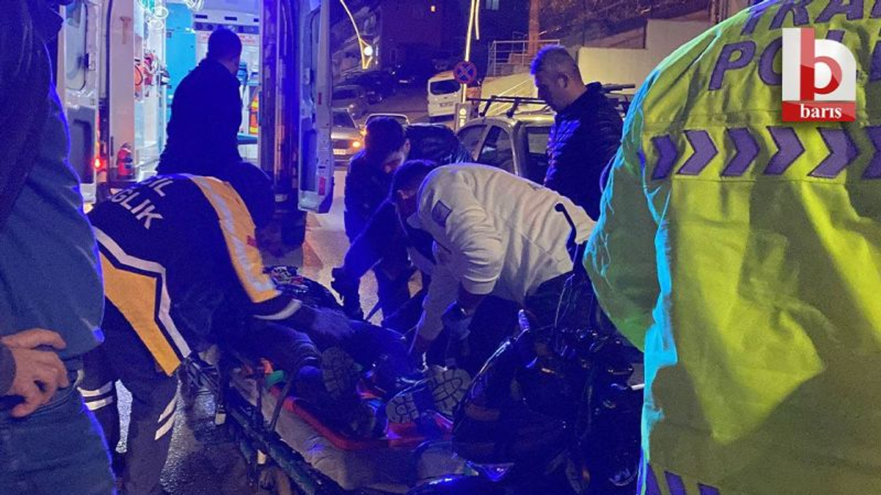 İzmit'te motosikletler çarpıştı!