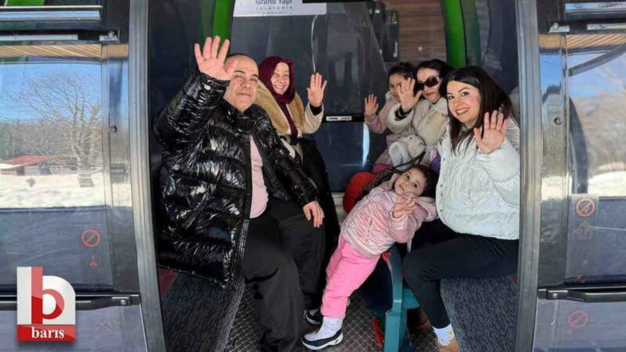 Kocaeli’de aileler tatilde teleferiği tercih etti