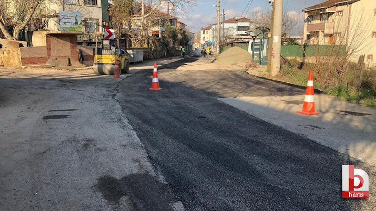Gebze'de yollar onarılıyor