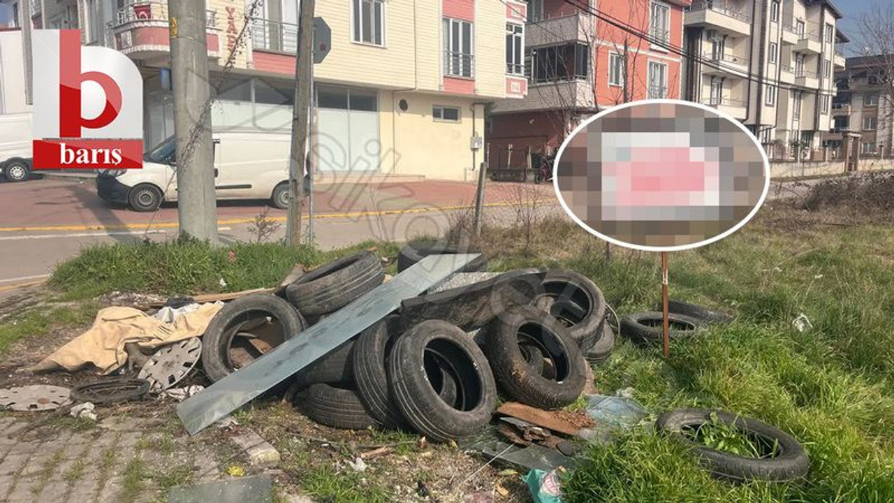 Kocaeli'de bu atıkların atıldığı yerde bakın ne yazıyor? Takmadılar!