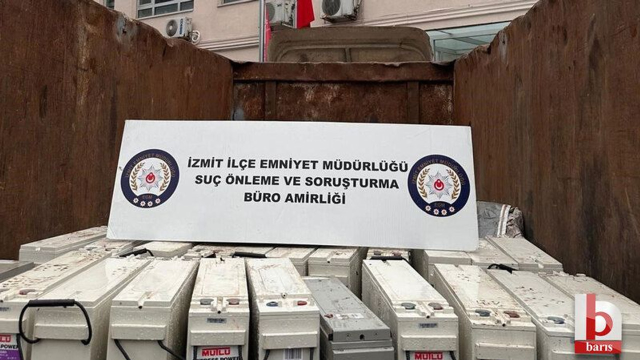 Kocaeli'de 1 milyon 300 bin liralık akü çalmıştı, tutuklandı