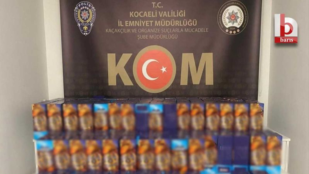 Kocaeli'de sahte alkol operasyonu: 315 şişe ele geçirildi!