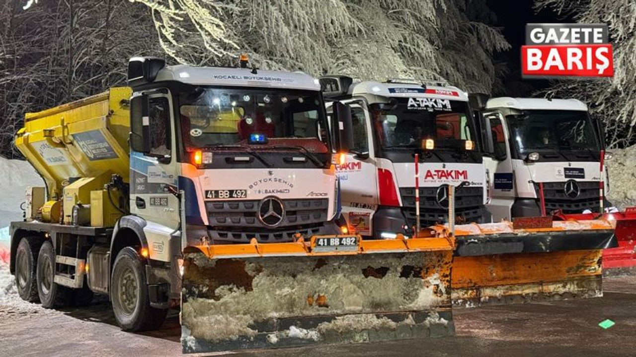 Kocaeli Büyükşehir’den 2 bin 321 personelle kar fırtınası alarmı!
