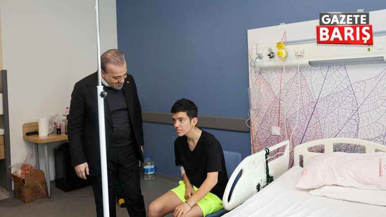 Şahin Talus’tan Efe’ye moral ziyareti