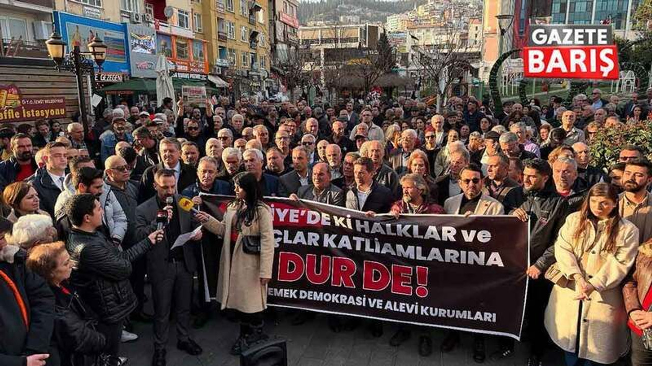 İzmit’ten Alevi katliamına tepki gösterdiler