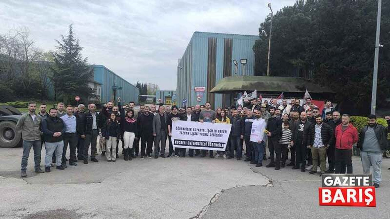 CHP Kocaeli grev alanında: Emekçimiz hakkını alacak!