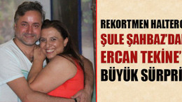 Milli rekortmen halterciden eşine büyük sürpriz