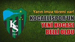Kocaelispor’un yeni hocası belli oldu