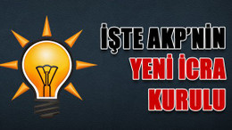 İşte AKP’nin yeni icra kurulu