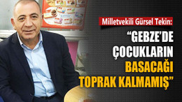 Gürsel Tekin: Gebze’de çocukların basacağı toprak kalmamış