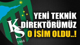 Yeni teknik direktörümüz o isim oldu..!